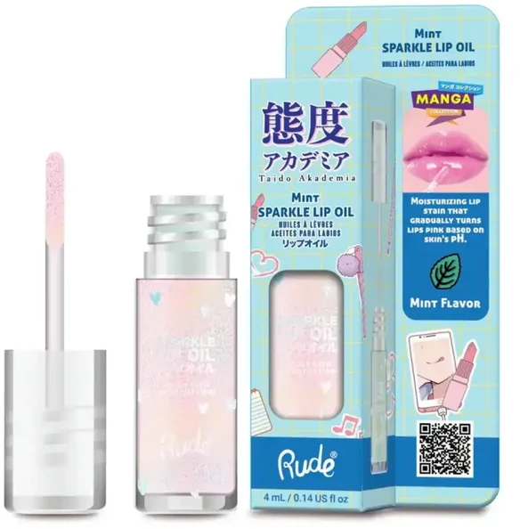 Rude Cosmetics Mint Sparkle Lip Oil, 4 ml