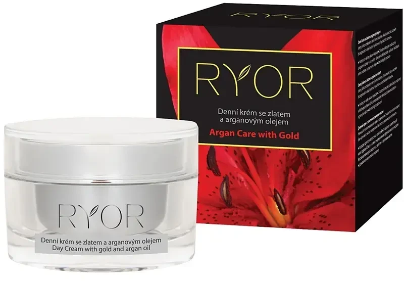 „Ryor Argan Care with Gold“ dieninis kremas su auksu ir argano aliejumi, 50 ml