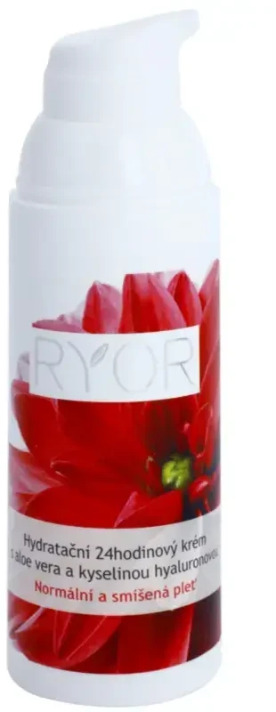Ryor Drėkinamasis 24 valandų kremas su alaviju ir hialurono rūgštimi, 50 ml