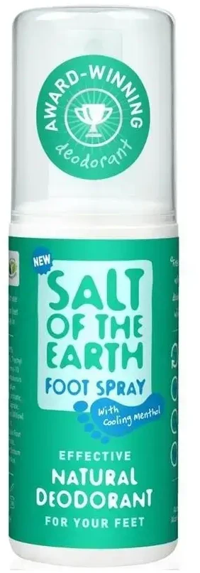 „Salt Of The Earth“ dezodorantas purškiamas nohy (natūralūs pėdų dezodorantai), 100 ml