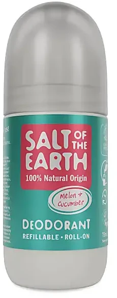 „Salt Of The Earth“ natūralus rutulinis dezodorantas su melionu ir agurku (dezodorantas rutulinis), 75 ml