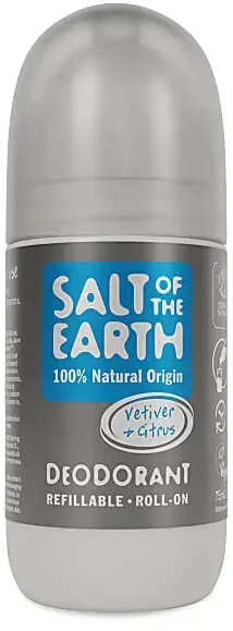 „Salt Of The Earth“ natūralus rutulinis dezodorantas su vetiverija ir citrusiniais vaisiais (dezodorantas rutulinis), 75 ml