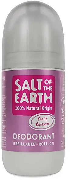 „Salt Of The Earth“ natūralus bijūnų žiedų rutulinis dezodorantas (Deo Roll-on), 75 ml