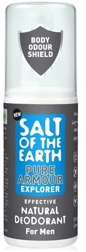 Salt Of The Earth Natural Dezodorantas for Men Pure Armor Explorer ( Natura l Dezodorantas), 100 ml