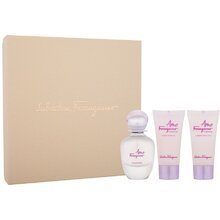 Salvatore Ferragamo Amo Ferragamo Flowerful rinkinys moterims (EDT, 50 ml + kūno losjonas, 50 ml + dušo želė, 50 ml)