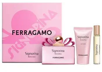 Salvatore Ferragamo Signorina Romantica - EDP 100 ml + body lotion 50 ml + EDP 15 ml