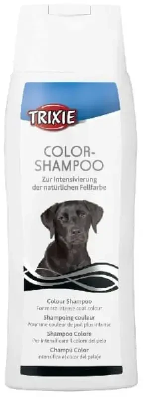 Trixie Colour juodas 250ml šampūnas šunims tamsiu kailiu