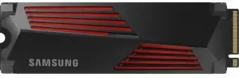 Vidinė atmintis SSD Samsung 990 PRO with Heatsink/1TB/M.2/PCIE/NVMe|MLC/Rašymo greitis 6900 MBytes/sec/Skaitymo greitis 7450 MBytes/sec/2.3mm/TBW 600 TB/MTBF 1500000 hours/MZ-V9P1T0CW