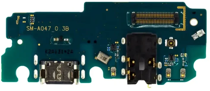 „Samsung A047F Galaxy A04s“ plokštė su įkrovimo jungtimi (pakeitimų paketas)