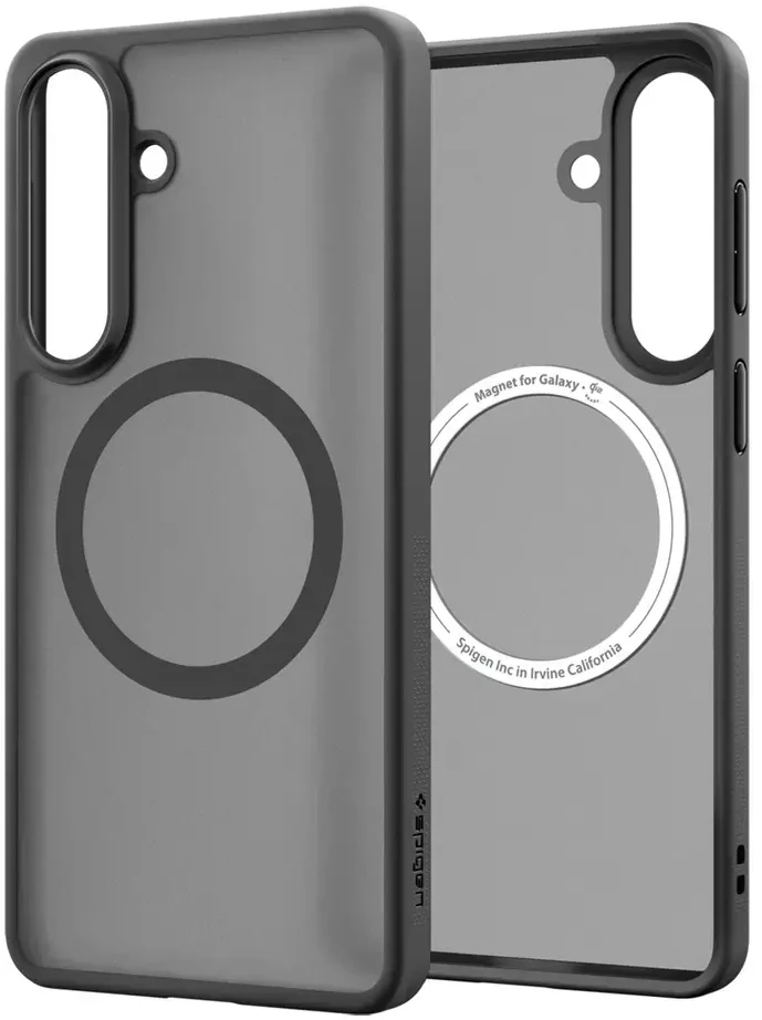 „Spigen Capella“ telefono dėklas su „MagSafe“ palaikymu, skirtas „Samsung Galaxy S26+“, juodas