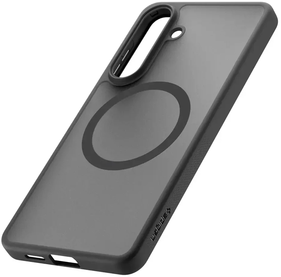 „Spigen Capella“ telefono dėklas su „MagSafe“ palaikymu, skirtas „Samsung Galaxy S26+“, juodas