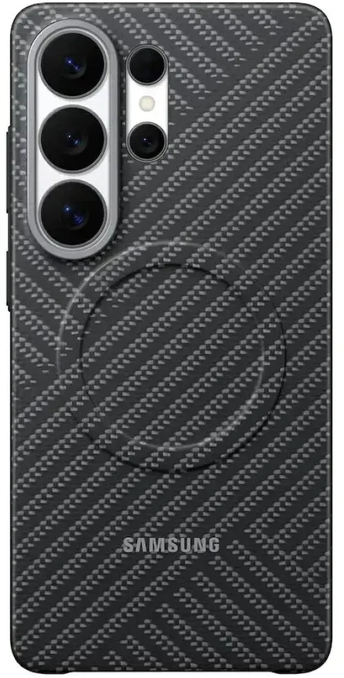 KS948SS anglies pluošto magnetinis dėklas „Samsung Galaxy S26 Ultra“, pilkas