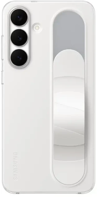 112803 EF-GS731CWE Samsung Standing Grip dėklas skirtas Galaxy S25 FE baltos spalvos