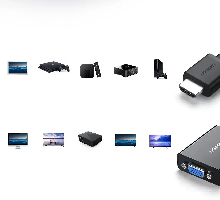 Adapteris HDMI - VGA MM103 UGREEN