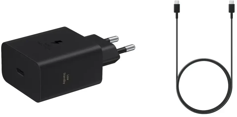 EP-T6010NBE + EP-DA705BBE Samsung USB-C 60W Travel Charger + USB-C/USB-C Data Cable 3A Juoda (OOB Bulk)