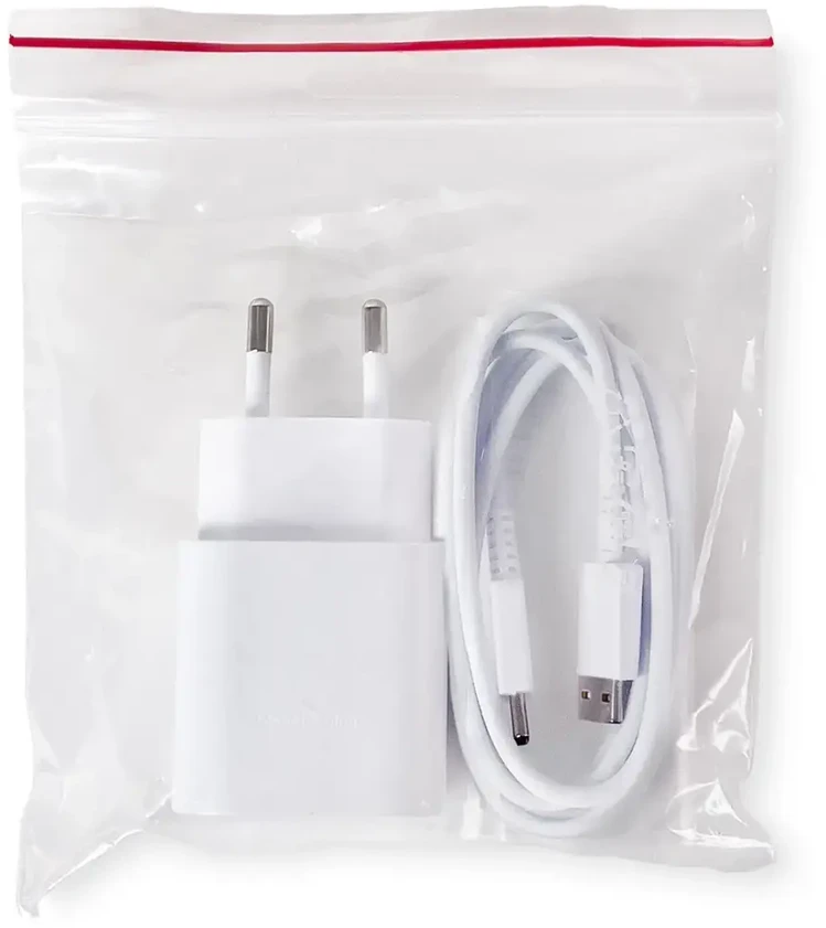 Samsung EP-TA200EWE kelioninis įkroviklis | 15 W | USB-C | su USB-C į USB-C kabeliu | balta (OEM)
