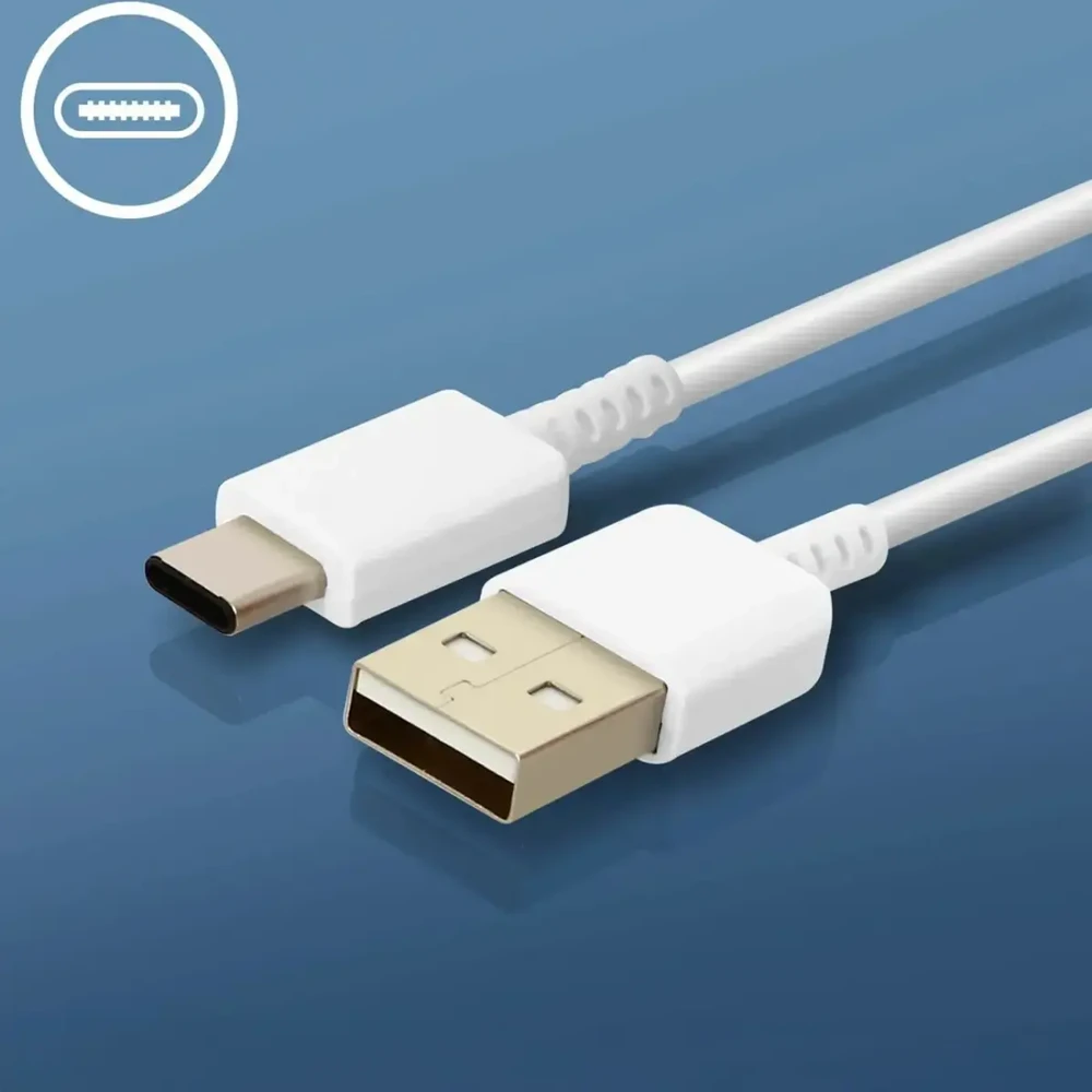 Samsung EP-TA200EWE kelioninis įkroviklis | 15 W | USB-C | su USB-C į USB-C kabeliu | balta (OEM)
