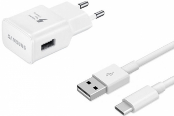 Samsung Kelioninis adapteris EP-TA20E (baltas) su USB-C laidu