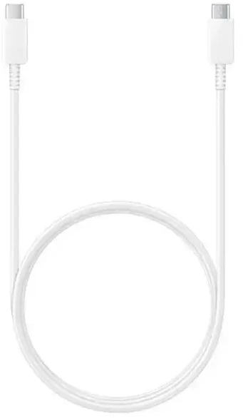 112803 EP-TA845EWE + EP-DW767JWE Samsung 45W Kelioninis įkroviklis + USB-C/USB-C kabelis baltos spalvos (OOB Bulk pakuotė)