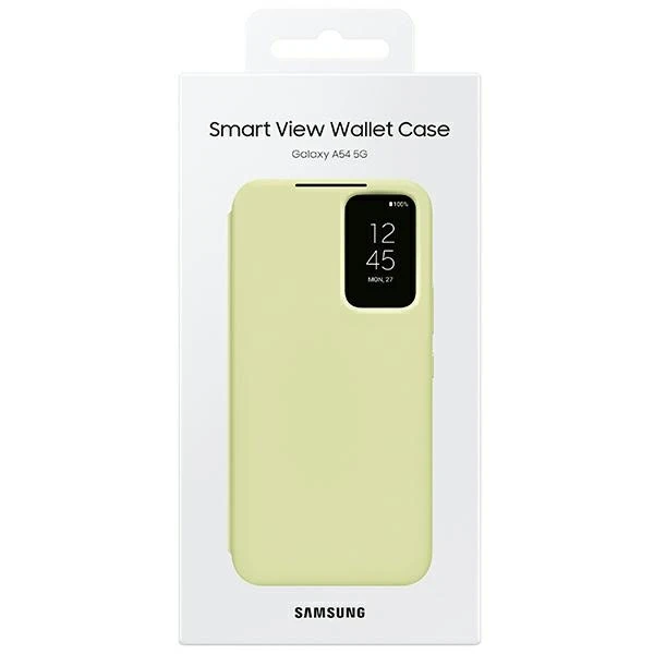 „Samsung Galaxy A34 Smart View“ piniginės dėklas Lime