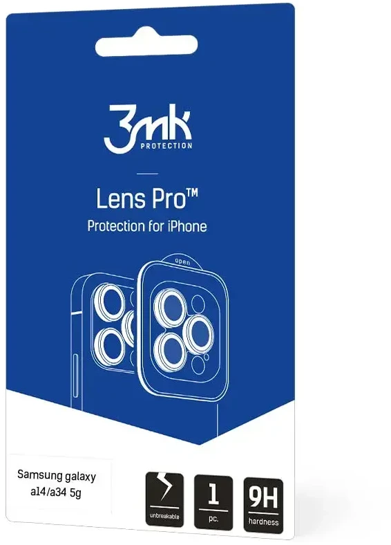 Apsauginis stikliukas kamerai 3mk Lens Pro Samsung A145 A14 4G/A146 A14 5G/A346 A34 5G