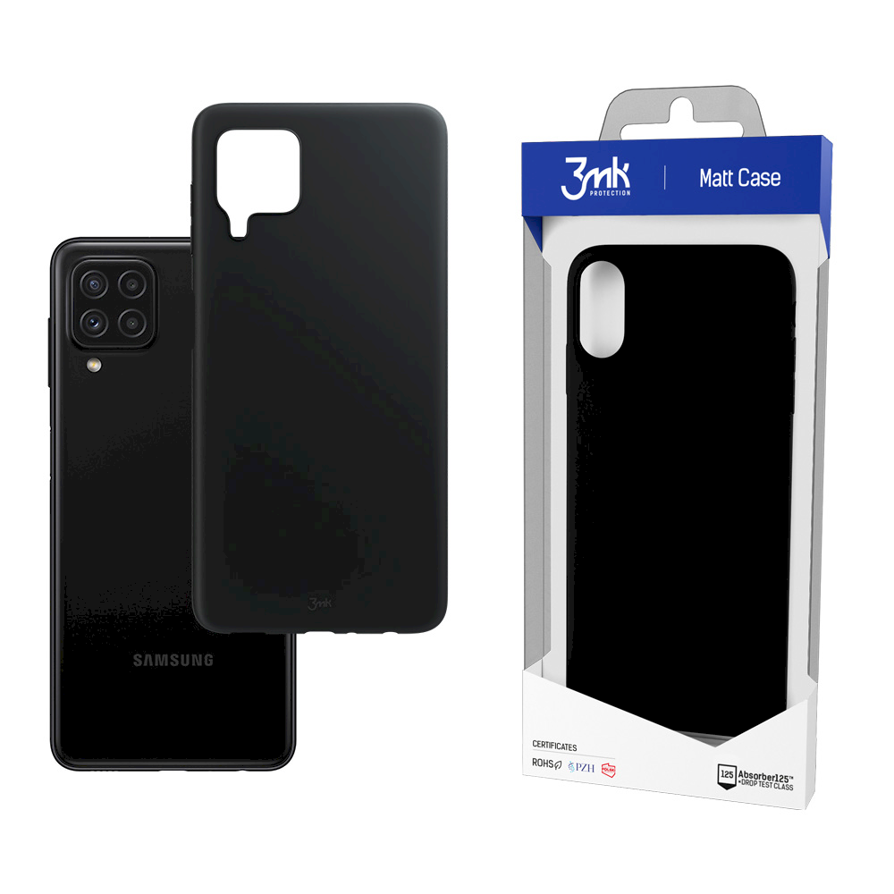 Dėklas 3MK Matt Case, Samsung, Galaxy A22 4G, Juodas