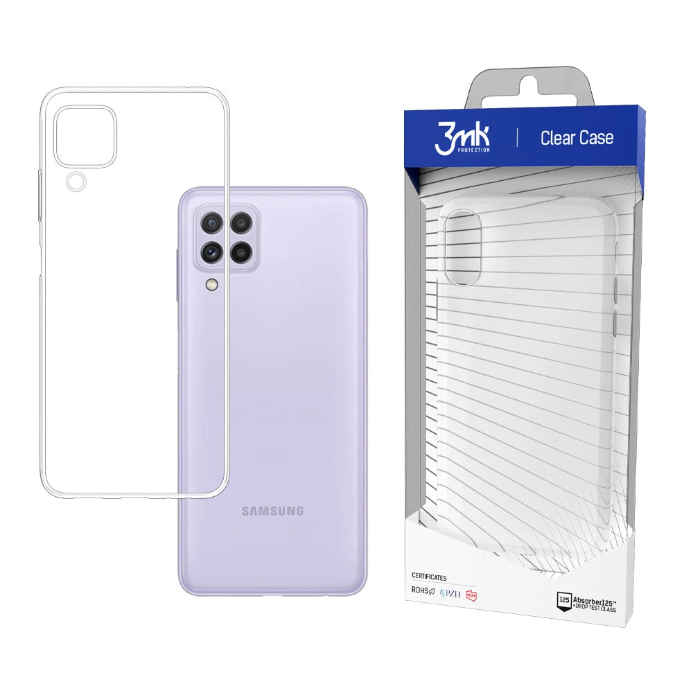 Samsung Galaxy A22 4G - 3mk Skaidrus dėklas telefonui