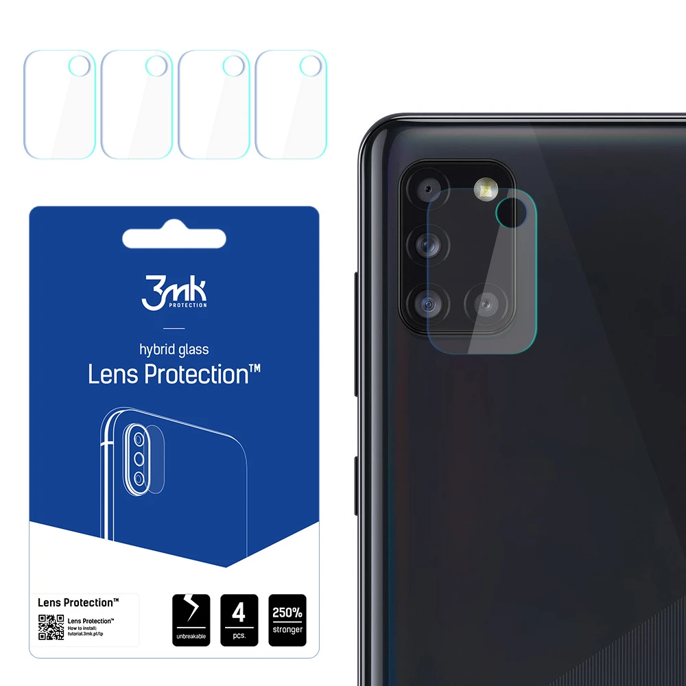 HYBRID GLASS 3MK FLEXIBLE GLASS LENS HUAWEI P30 FOR CAMERA 4 PCS.