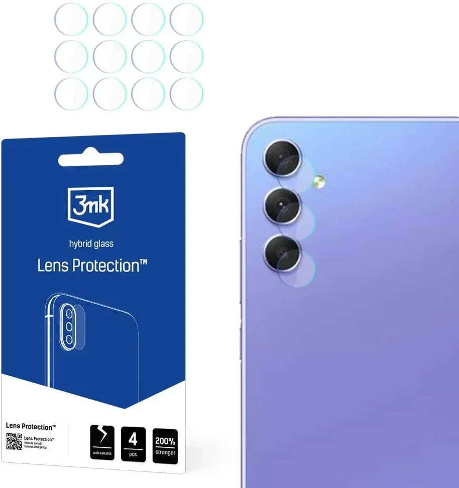 3MK objektyvo apsauga Samsung A35/A55 5G kameros objektyvo apsauga 4 vnt.