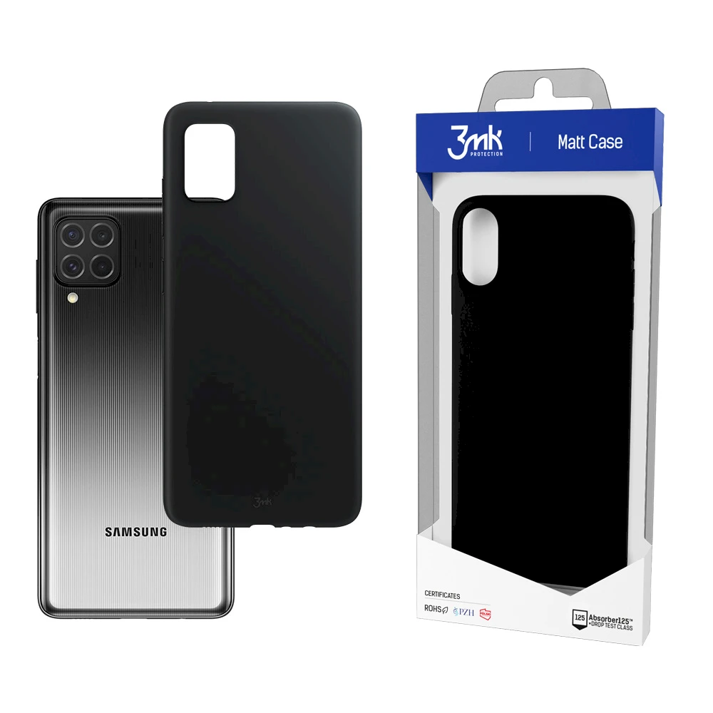 3MK, skirtas Samsung Galaxy A52 4G/5G A52s 5G, Juodas, matinis dėklas