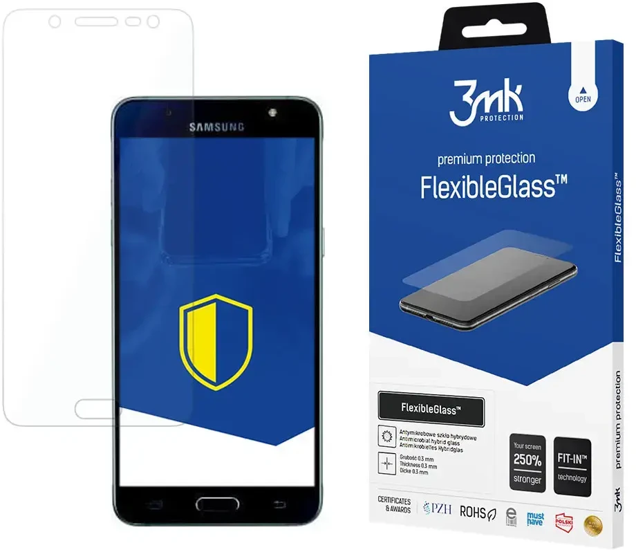 3MK FlexibleGlass ekrano apsauga, Samsung, Galaxy J5 2016, hibridinis stiklas, skaidrus