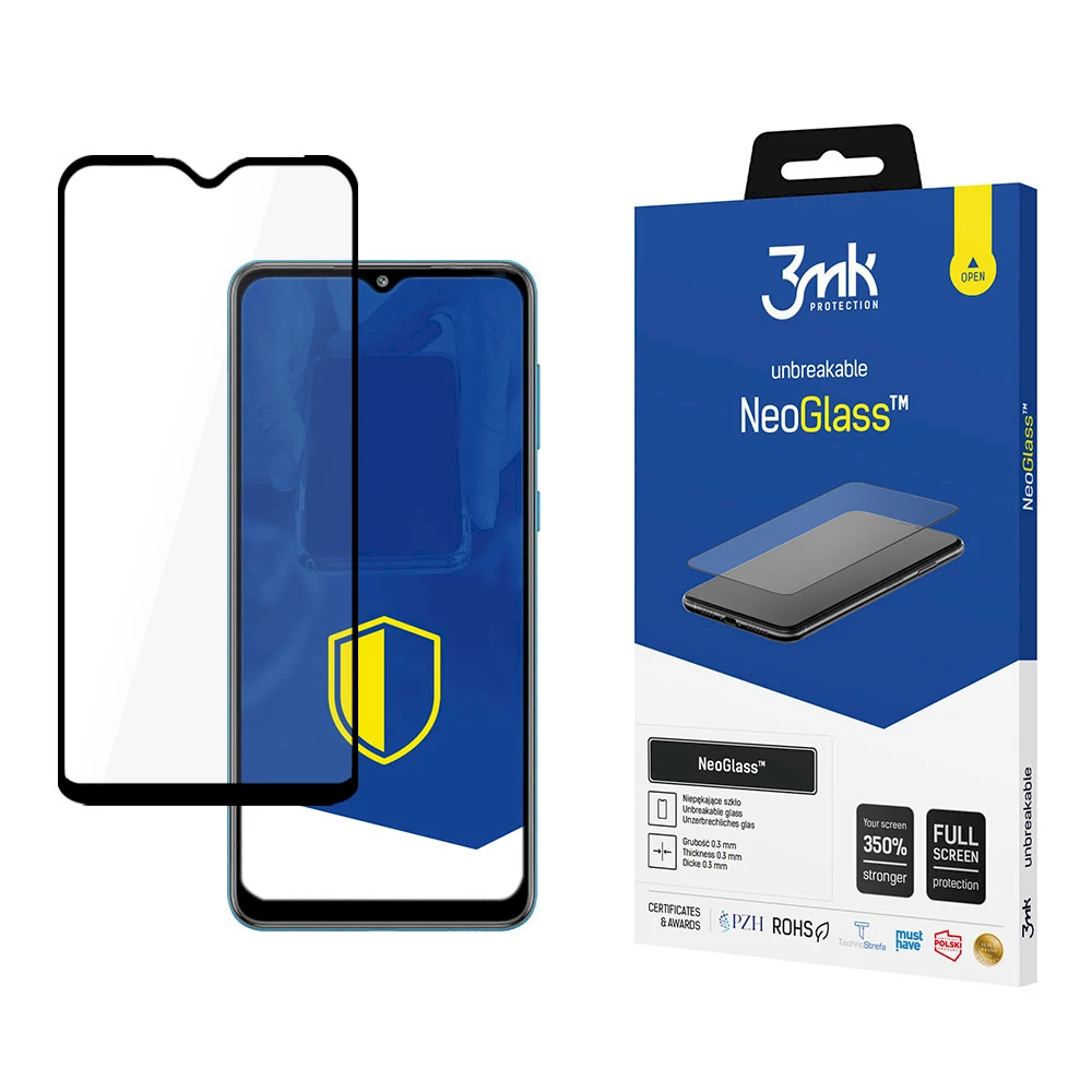 3MK NEOGLASS SAMSUNG GALAXY M02 Juodas