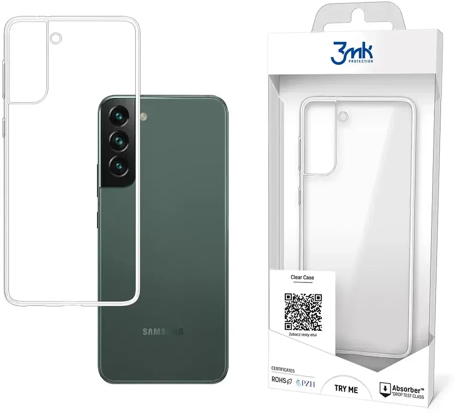 Dėklas 3mk Clear Case 1,2mm Samsung S906 S22 Plus 5G