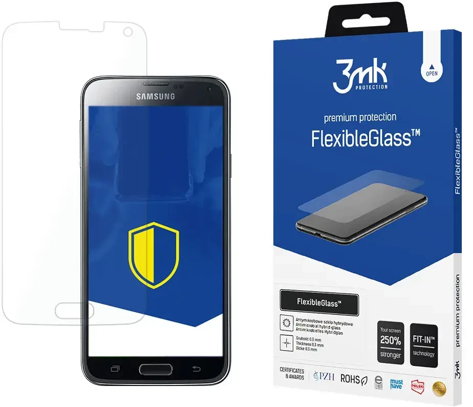 3MK FlexibleGlass Ekrano apsauga, Samsung, S5 Neo G903F, Hibridinis stiklas, Skaidrus