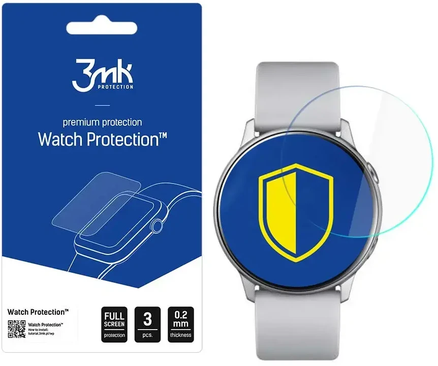 LCD apsauginė plėvelė 3MK Watch ARC Samsung Watch Active 3vnt