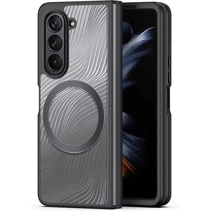 Samsung Galaxy Z Fold5 5G armored compatible MagSafe Dux Ducis Aimo Mag - dėklas telefonui juodos spalvos