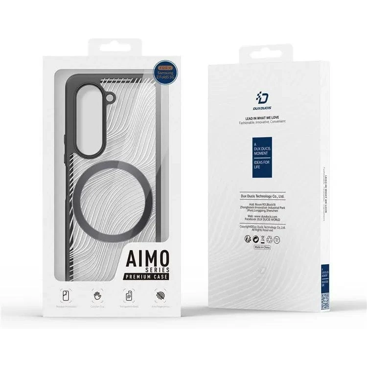Samsung Galaxy Z Fold5 5G armored compatible MagSafe Dux Ducis Aimo Mag - dėklas telefonui juodos spalvos