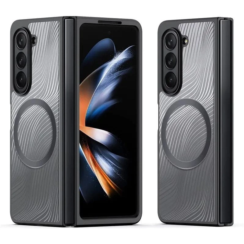 Samsung Galaxy Z Fold5 5G armored compatible MagSafe Dux Ducis Aimo Mag - dėklas telefonui juodos spalvos