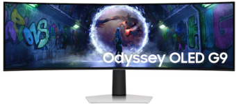 Monitorius Samsung | LS49DG934SUXEN Odyssey G9 G93SD | 49 " | OLED | DQHD | 32:9 | 240 Hz | 0.03 ms | 5120 x 1440 pikselių | 250 cd/m² | HDMI jungtys quantity 1 | Sidabrinis