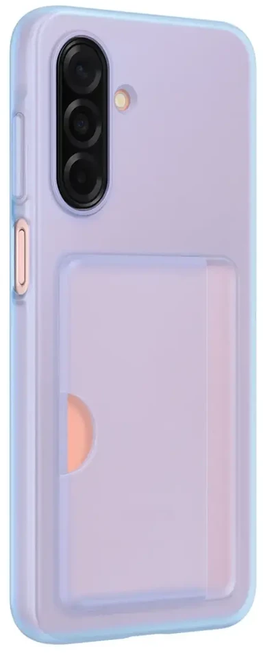 Samsung EF-OA266TLE kortelių lizdo knygos tipo telefonų dėklas skirtas Samsung Galaxy A26 5G (A266) mėlynas