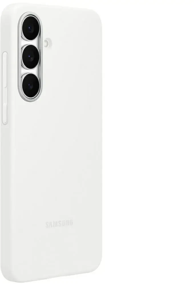 112803 EF-PS731CWE Samsung Silicone dėklas skirtas Galaxy S25 FE baltos spalvos