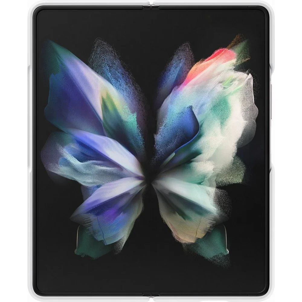 PF926TWE Silikoninis dėklas skirtas Samsung Galaxy Fold 3 (Baltas)