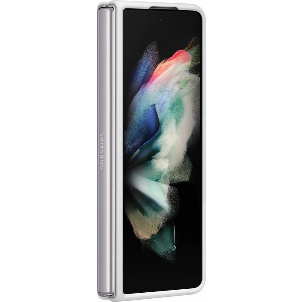 PF926TWE Silikoninis dėklas skirtas Samsung Galaxy Fold 3 (Baltas)