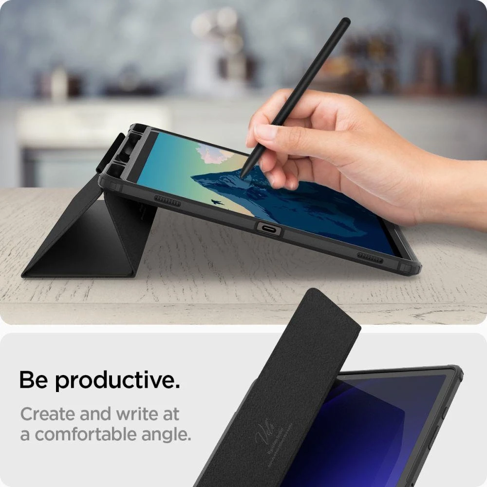 Spigen Ultra Hybrid Pro – Samsung Galaxy Tab S9+ 12.4 Juodas