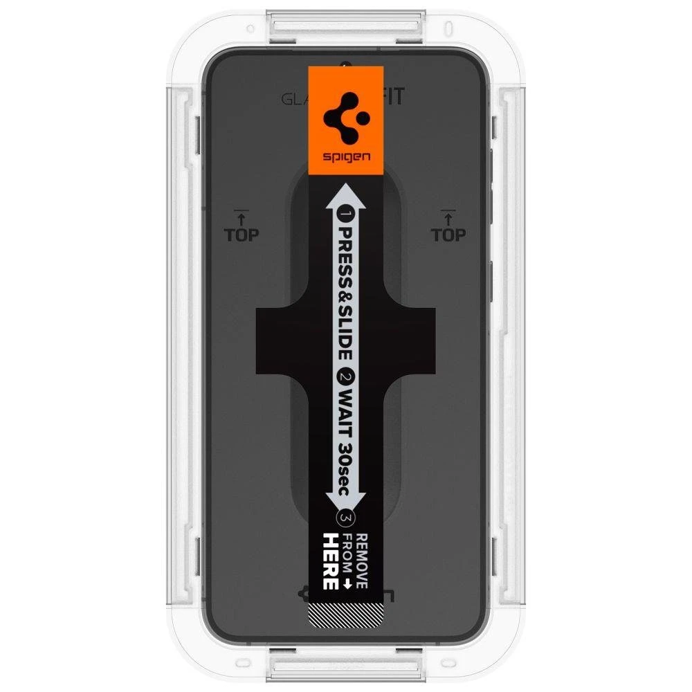 Apsauginis stiklas Spigen GLAS.TR „EZ FIT” 2-pack Samsung Galaxy S23 Plus Plus CLEAR