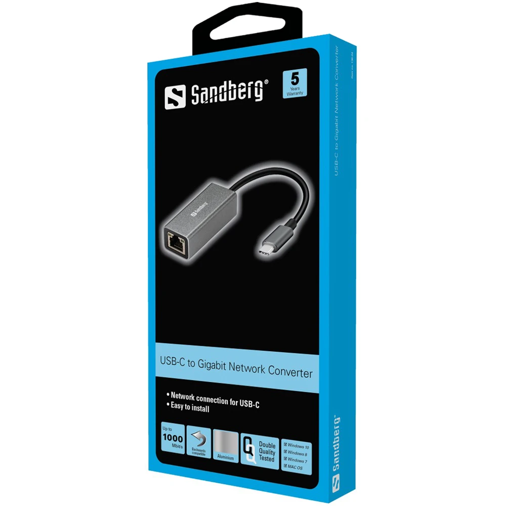 Sandberg USB-C Gigabit tinklo adapteris