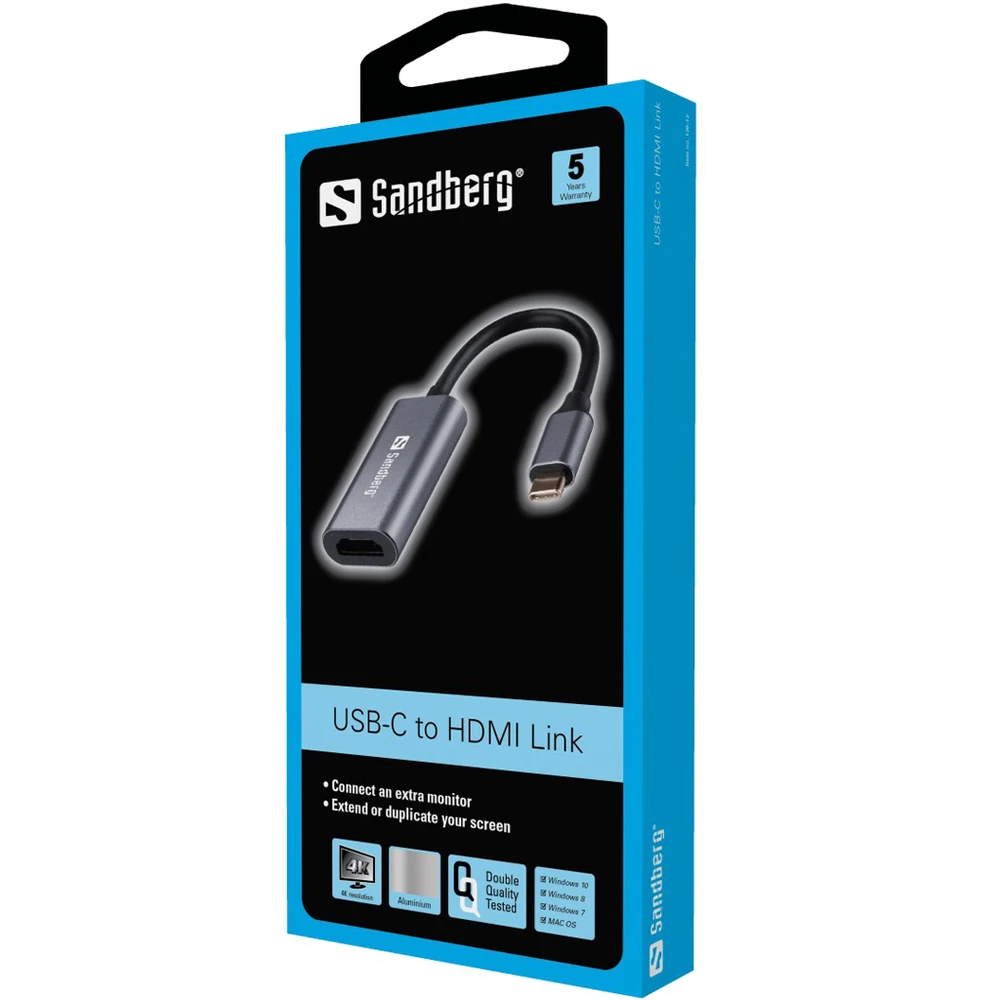 Sandberg USB-C į HDMI Link 4K/60 Hz