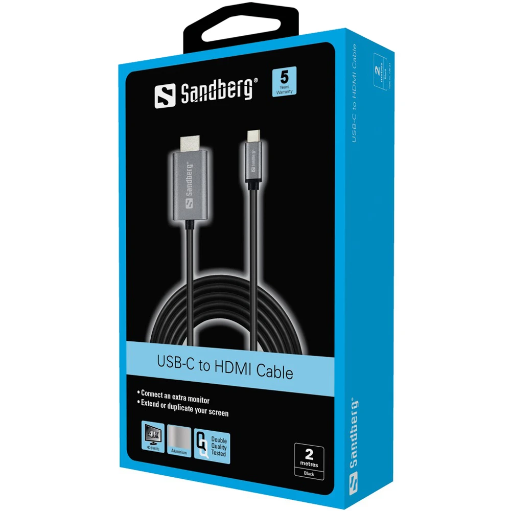Sandberg USB-C į HDMI laidas 2M