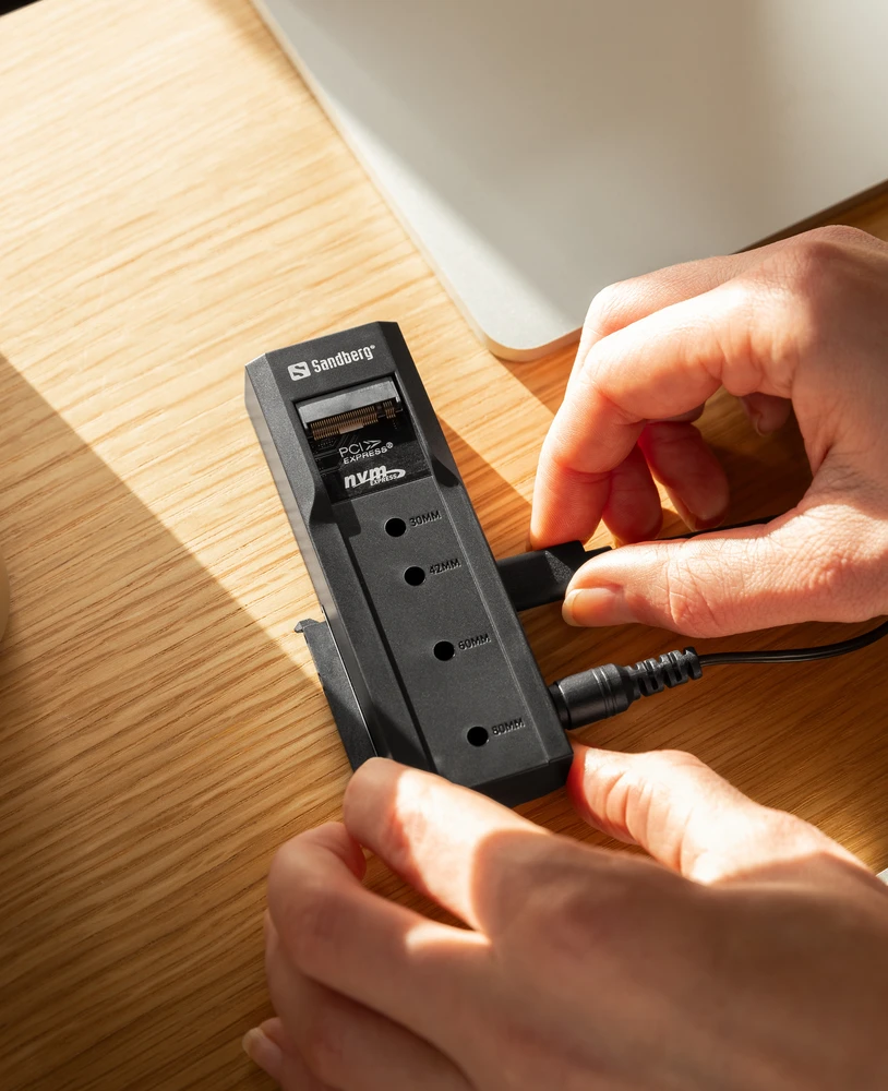Sandberg USB 3.2 Cloner ir dokas, skirtas M2 + NVMe + SATA