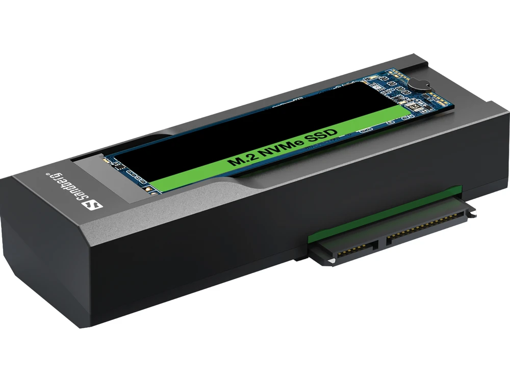 Sandberg klonavimo stotelė su M.2 NVMe SSD kortele
